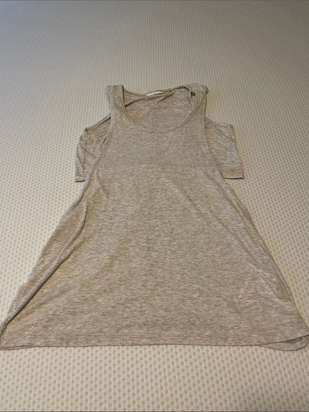 DKNY Light Heather Gray Scoop Neck Tank Top